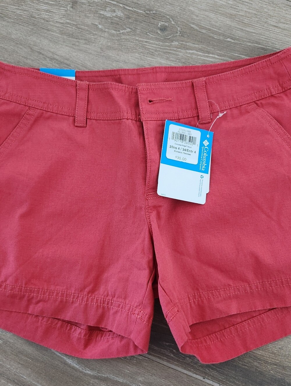 Columbia Women’s Coral-Red Athletic Shorts